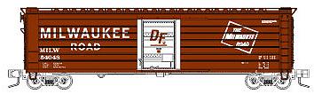 Fox Valley Models 90424 N Milwaukee Road 50' Single-Door Rib-Side Boxcar #54381