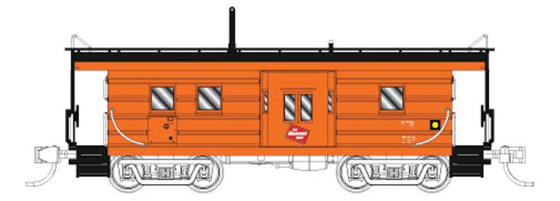 Fox Valley Models 91017 N MILW Low-Window Rib-Side Caboose w/Oil Door #01977