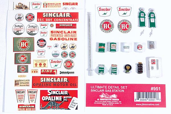 JL Innovative Design 951 HO Ultimate Detail Set, Sinclair Gas Station