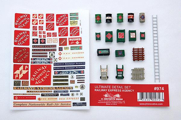 JL Innovative Design 974 HO Railway Express Agency Ultimate Detail Set