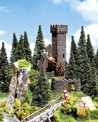 Faller 130285 HO Castle Tower Ruins Building Kit
