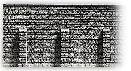 Noch 58056 HO Profi-Plus Scenic Component Gray Brick Retaining Wall