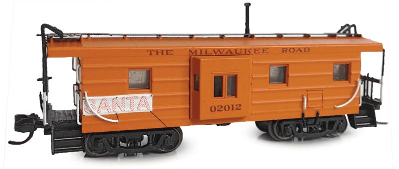 Fox Valley Models 91028 N MILW Low-Window Rib-Side Caboose w/Oil Door #02012