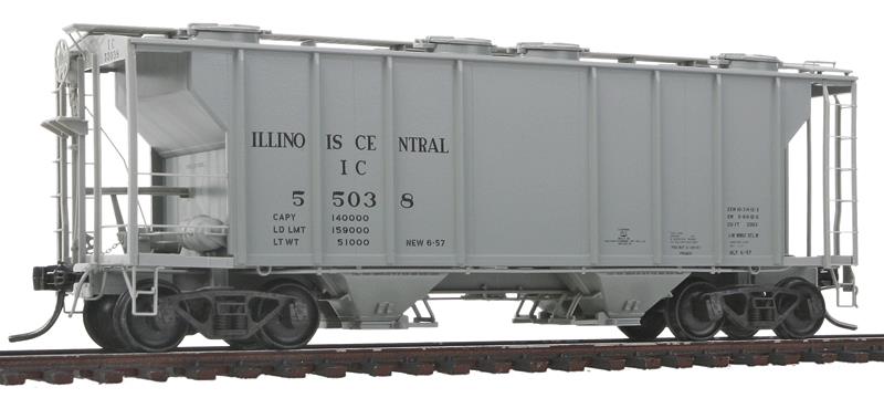 Kadee 8040 HO Illinois Central PS-2 2-Bay Covered Hopper #55038