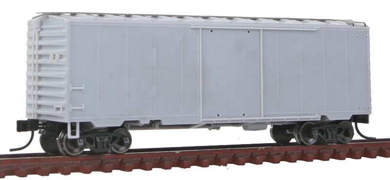 Atlas 50001314 Undecorated PS-1 40' Boxcar w/8' Door, 12 Stiffener Roof- Master