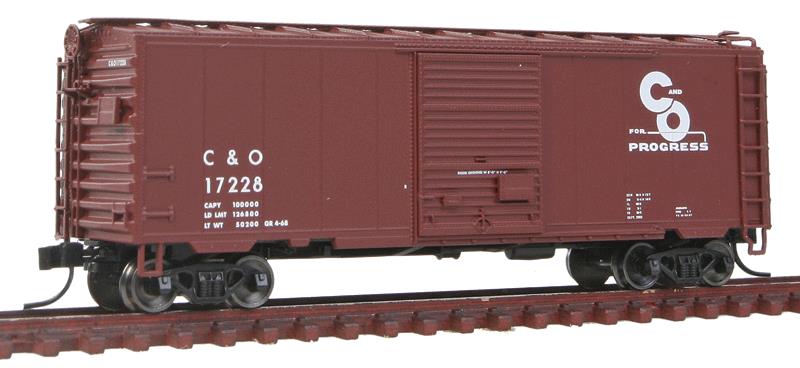 Atlas 50001316 40' PS-1 Boxcar w/8' Door & 12 Stiffener Roof - Ready to Run
