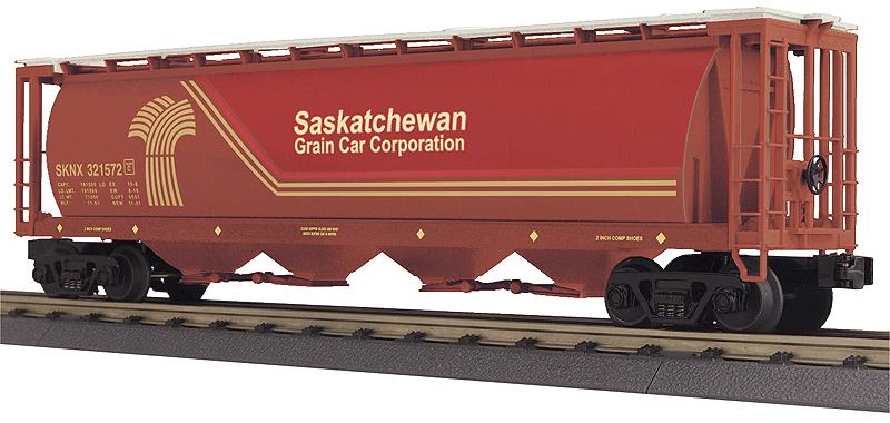 MTH 30-75493 Saskatchewan Cylindrical 4-Bay Hopper Car