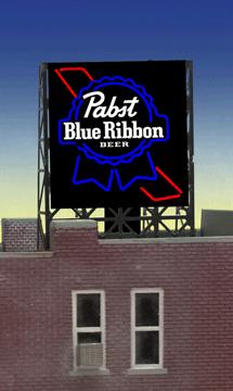 Miller Engineering 338825 N/Z Pabst Beer Animated Rooftop Billboard