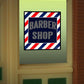 Miller Engineering 8930 HO/O Barber Shop Flashing Neon Window Sign