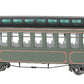 Bachamnn 26202 On30 Unlettered Olive Coach/Observation Car with Lighted Interior