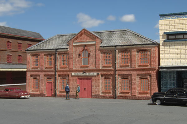 Bachmann 35056 N Assembled Merchant's Hall False-Front Resin Building