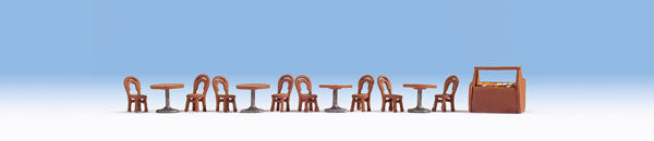 Noch 14822 HO Restaurant Tables & Chairs
