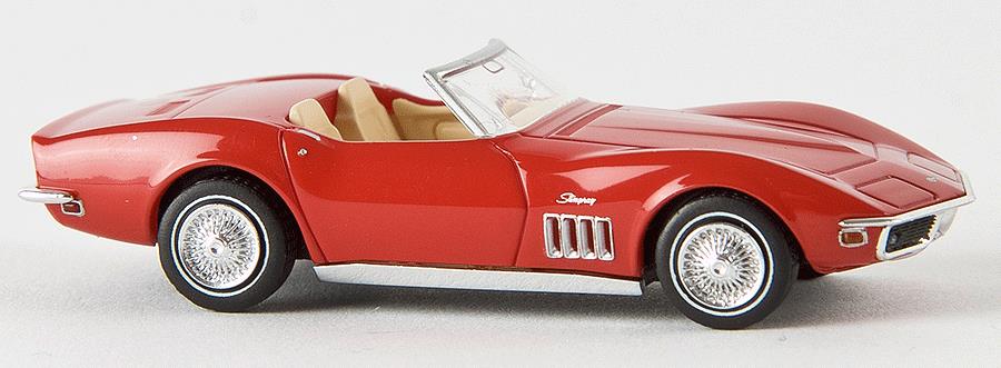Brekina Automodelle 19969 1:87 Chevrolet Corvette C3 Convertible (Signal Red).