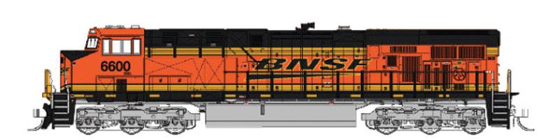 Fox Valley Models 70406 N Scale BNSF ES44C4 Diesel Locomotive #6608