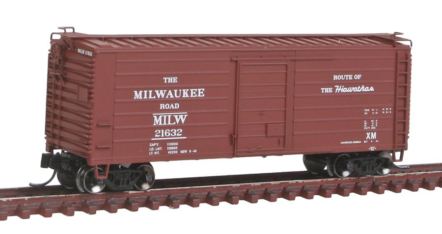 Fox Valley Models 90222 N Milwaukee Road Short-Rib 40' Rib-Side Boxcar #21632