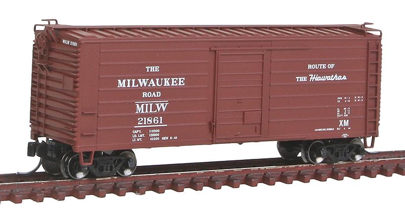 Fox Valley Models 90224 N Milwaukee RTR Short-Rib 40' Rib-Side Boxcar #21861