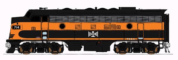 InterMountain 49031 EMD F7A - Standard DC