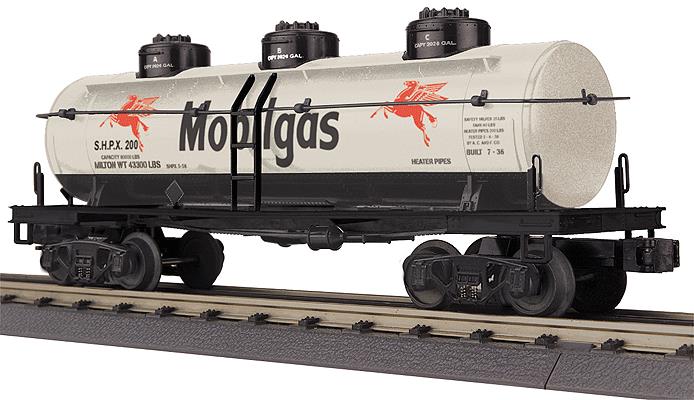 MTH 30-73419 Mobilgas 3-Dome Tank Car #200