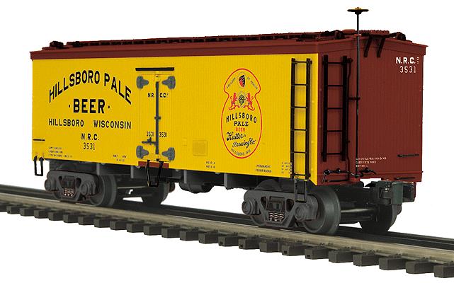 MTH 20-94378 O Hillsboro Pale Beer 36' Wood Reefer #3531 - 3-Rail