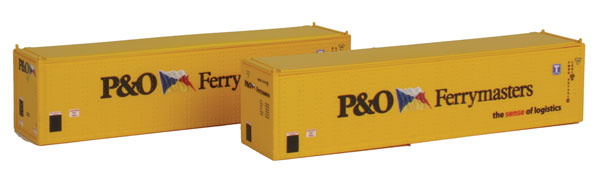 Con-Cor 443013 P&O Ferrymasters 40' Hi-Cube Container #1 (Pack of 2)