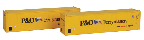 Con-Cor 0004-43014 P&O Ferrymasters 40' Hi-Cube Container #2 (Pack of 2)