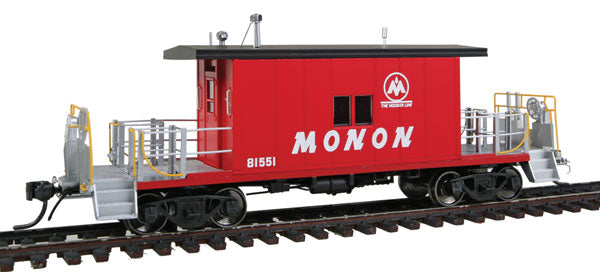 Bluford Shops 33020 HO Monon Steel Transfer Caboose w/Long Roof - Ready to Run