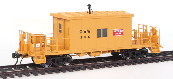 Bluford Shops 33061 HO Scale GB&W Steel Transfer Caboose w/Short Roof #104