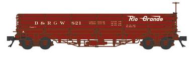 Blackstone Models 340563 HOn3 D&RGW 800 Series Drop Bottom Gondola #821