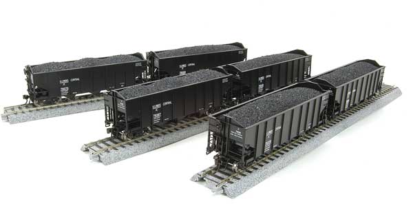 Broadway Limited 3128 N IC N&W Class H2A 3-Bay Hopper w/Load Set A (Pack of 6)
