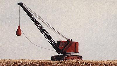 Railway Express Miniatures 2091 Bantam Dragline Crane w/ Wrecking Ball