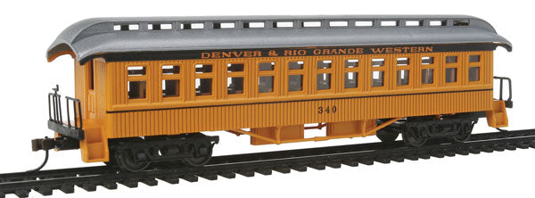 Con-Cor 0001-005602 15602 1880s Wood Open-Platform Coach - Ready to Run