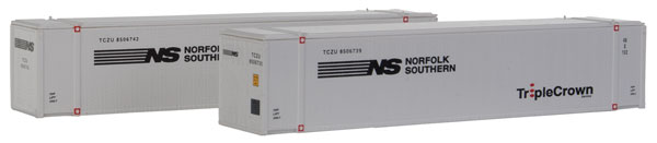 Con-Cor 448030 N Norfolk Southern 48' Intermodal Container #2 (Pack of 2)