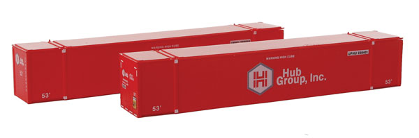 Con-Cor 0004-053040 N Hub Group Monon 53' Rivet-Side Container #2 (Pack of 2)