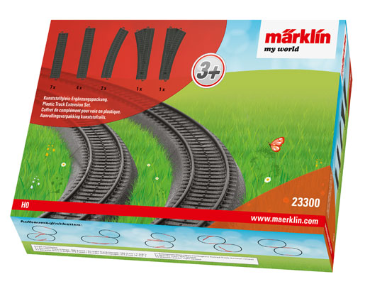 Marklin 23300 HO My World Plastic Track Extension Set