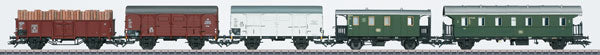 Marklin 48816 HO DB Era III Mixed Train 5-Car Set - 3-Rail - Ready to Run