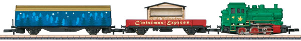 Marklin 81705 Christmas Z Gauge Steam Freight Train Set