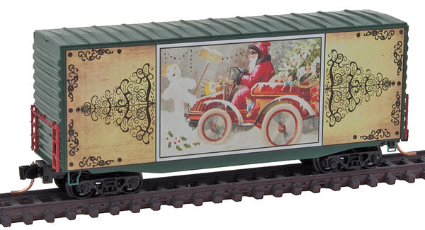 Micro-Trains 10100811 N Christmas Postcard Series PS 40' Hy-Cube Boxcar #1