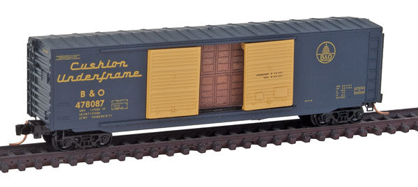 Micro-Trains 03700140 N Baltimore & Ohio 50' Double Door Boxcar w/Load #478087