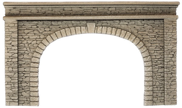 Noch 58062 HO Natural-Stone Tunnel Portal Double-Track 22 x 13cm