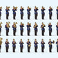 Preiser 13255 HO Circa 1900 Wurttembergian Military Band Figures (Set of 31)