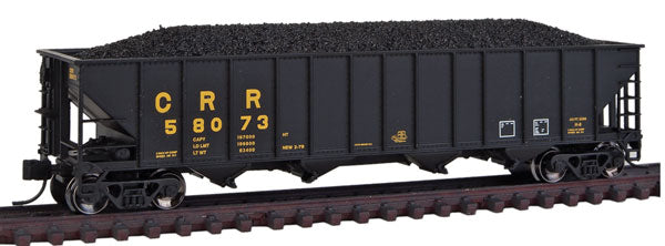 Trainworx Inc 2414-38 N Clinchfield 100-Ton Quad Hopper w/Coal Load #58073