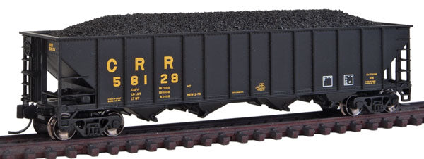 Trainworx Inc 2414-39 N Clinchfield 100-Ton Quad Hopper w/Coal Load #58129