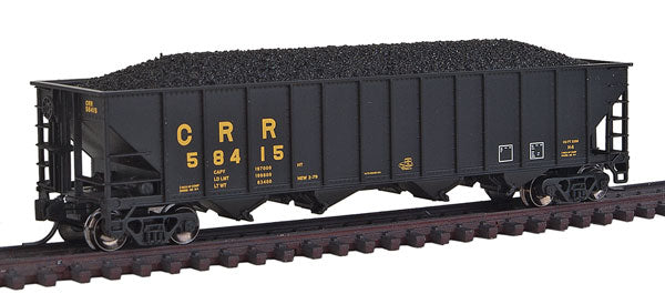 Trainworx Inc 2414-44 N Clinchfield 100-Ton Quad Hopper w/Coal Load #58415
