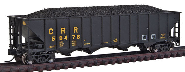 Trainworx Inc 2414-45 N Clinchfield 100-Ton Quad Hopper w/Coal Load #58476