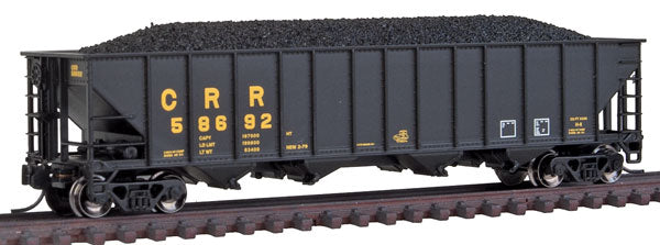 Trainworx Inc 2414-48 N Clinchfield 100-Ton Quad Hopper w/Coal Load #58692