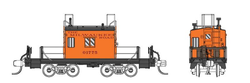 Fox Valley Models 91151 Milwaukee Road Transfer Caboose - Ready to Run #1
