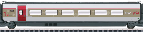 Marklin 43422 HO TGV Lyria R2/R3 Intermediate Passenger Car Add-On Set #1