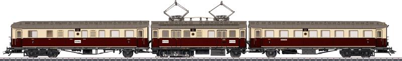 Marklin 37287 HO DRG Class elT Breslau 1004 Electric Railcar - 3-Rail