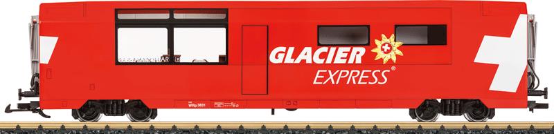 LGB 33667 G Rhaetian Railroad RhB Glacier Express Diner - Ready to Run
