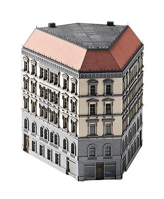 Trix 66146 N Wilhelminian-Era 5-Story Angled Townhouse Laser-Cut Architectural